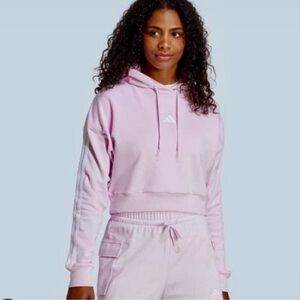 Adidas pink hoodie sweatshirt
